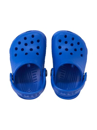 Crocs Perforated Heel-strap Sandals In Blue
