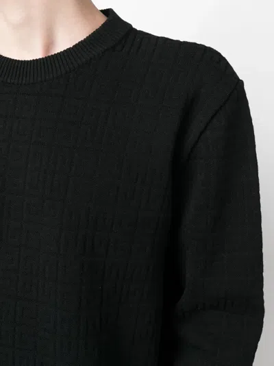 Givenchy Wool-blend Jacquard Sweatshirt In Black