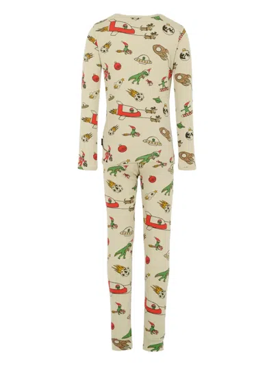 Molo Space-themed Pyjamas In Neutral