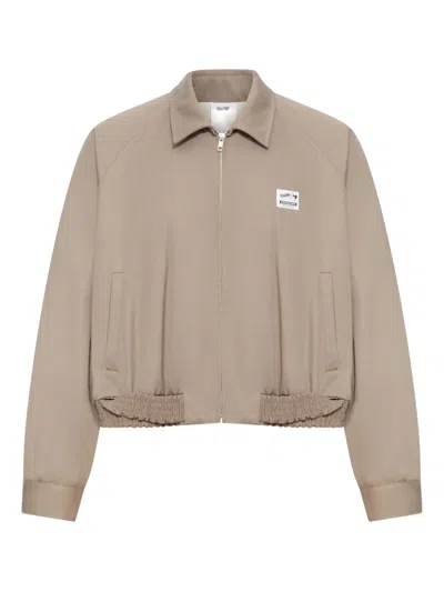 Magliano Cropped Jacket With Woven Elastic In Neutral