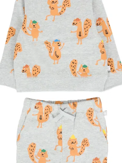 Stella Mccartney Squirrel-print Tracksuit (pack Of Two) In Blue