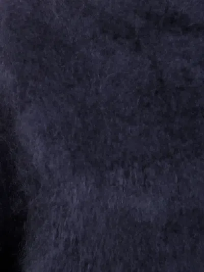 Lisa Yang The Floren High-neck Brushed Sweater In Blue