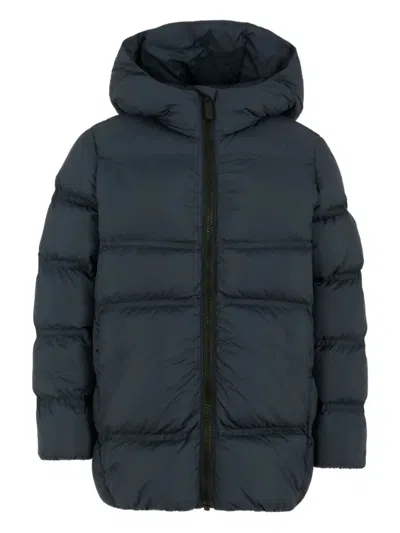 Colmar Blue Down Jacket For Kids With Logo In Blue