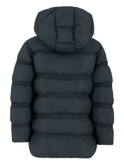 Colmar Blue Down Jacket For Kids With Logo In Blue