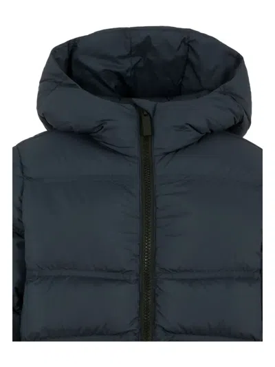 Colmar Blue Down Jacket For Kids With Logo In Blue