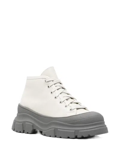 Sofie D'hoore Lace-up Chunky-sole Boots In Neutral