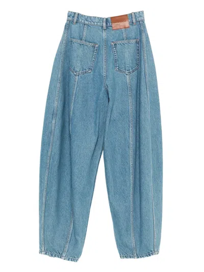 Viktor & Rolf Panelled Balloon-shaped Jeans In Blue