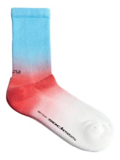 渐变色效果针织袜