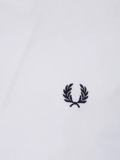 Fred Perry Laurel Wreath-embroidered Polo Shirt In White