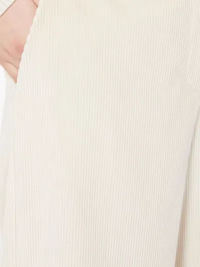 Max Mara Dentice Stretch Cotton Twill Pants In Neutral