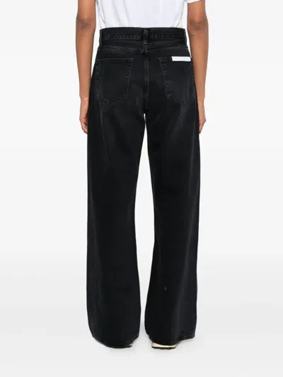 Frame High-waisted Jeans In Black