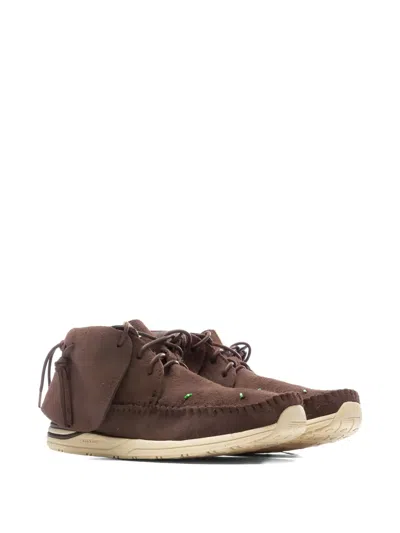 Visvim Man Ankle Boots Cocoa Size 9 Leather In Brown
