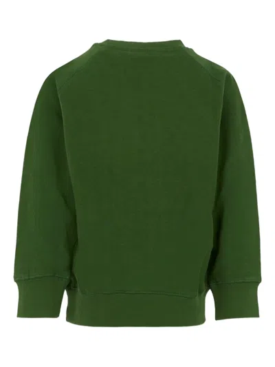 Molo Green Sweatshirt For Kids With Smiley In Green