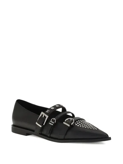 Pinko Studded Ballerinas In Black
