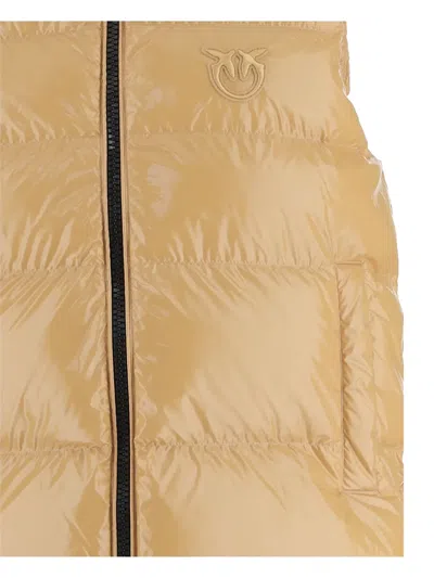 Pinko Padded Vest Graffetta In Yellow