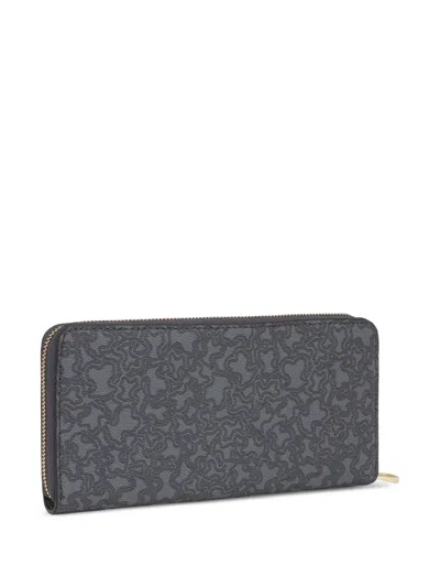 Tous Kaos Zip-around Wallet In Gray