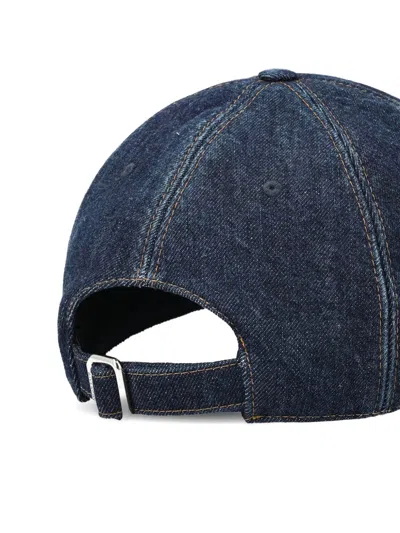 Givenchy Dark Blue Embroidered Logo Baseball Hat In Blue