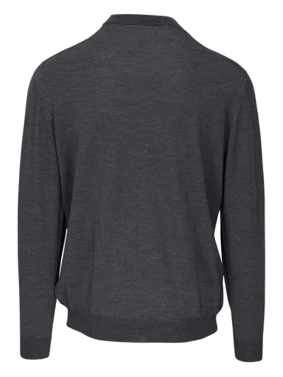 Fedeli Turtleneck Wool Sweater In Gray