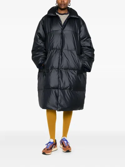 Sofie D'hoore Quilted Button Coat In Black