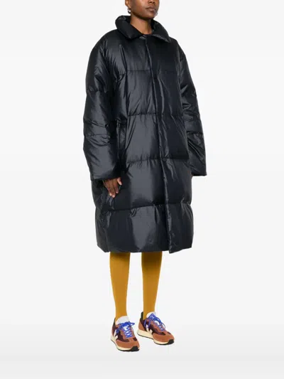 Sofie D'hoore Quilted Button Coat In Black