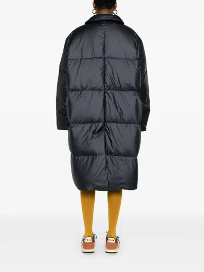 Sofie D'hoore Quilted Button Coat In Black