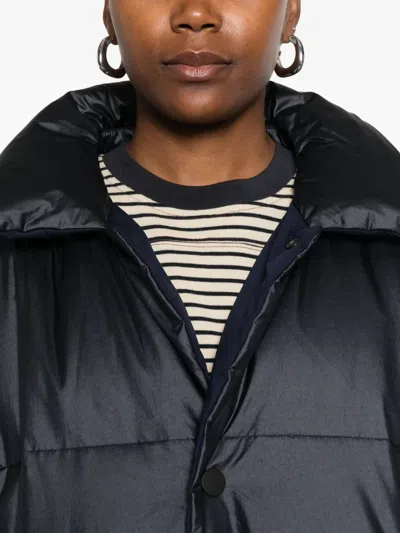 Sofie D'hoore Quilted Button Coat In Black