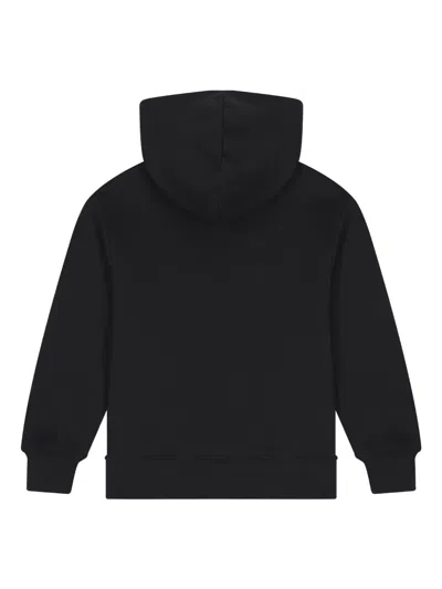 Msgm Logo-print Hooded Top In Black