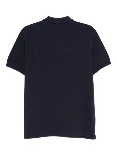 Bally Cotton Logo Piquet Polo In Blue
