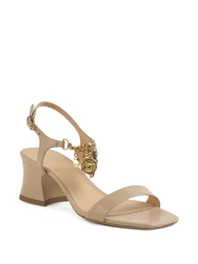 Chloé 55mm Charm-embellished Block-heel Sandals In Neutral
