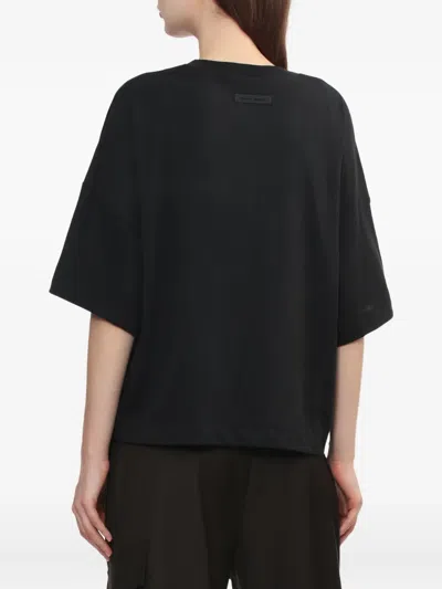 Essentials Graphic-print Top In Black