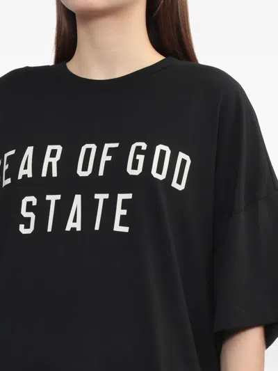 Essentials Graphic-print Top In Black