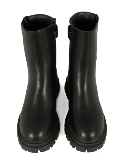 Calvin Klein Elastic-panel Zip-front Boots In Black