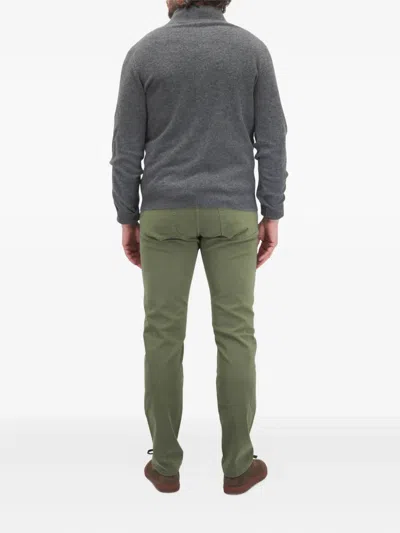 Frame Washed Trousers In Green