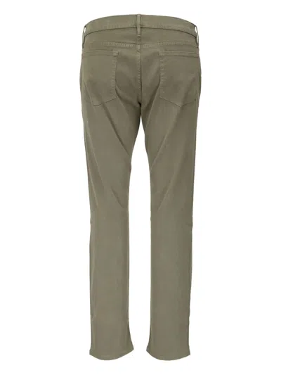 Frame Washed Trousers In Green
