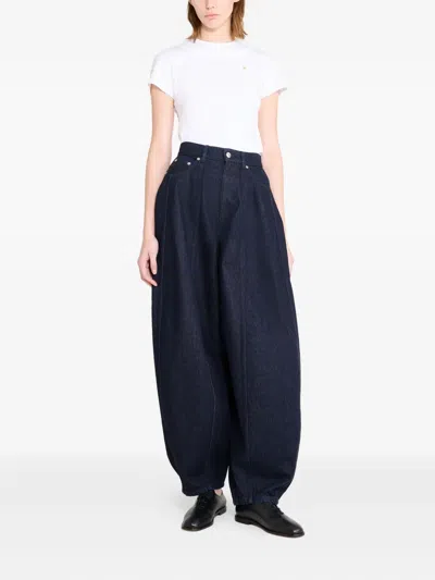 Viktor & Rolf Panelled Balloon-shaped Jeans In Blue