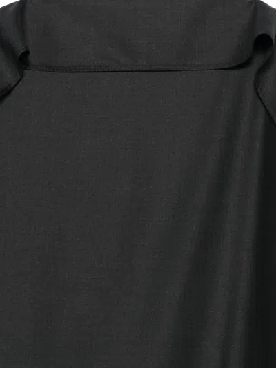 荷叶领中长连衣裙