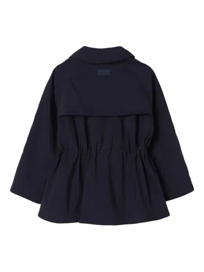 Il Gufo Button Coat In Blue
