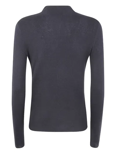 Seventy Ribbed Turtleneck Sweater In Blue