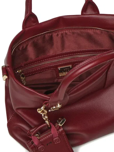 V73 Top-handle Detachable-strap Tote Bag In Red