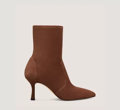 Stuart Weitzman Naomi 50 Suede Ankle Boots In Brown
