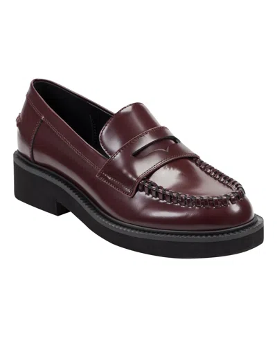 Marc Fisher Ltd Women's Dagman Loafer Flats In Burgundy
