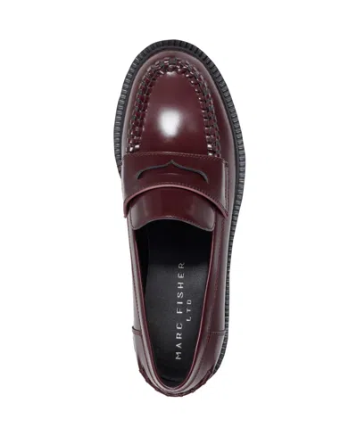 Marc Fisher Ltd Women's Dagman Loafer Flats In Burgundy