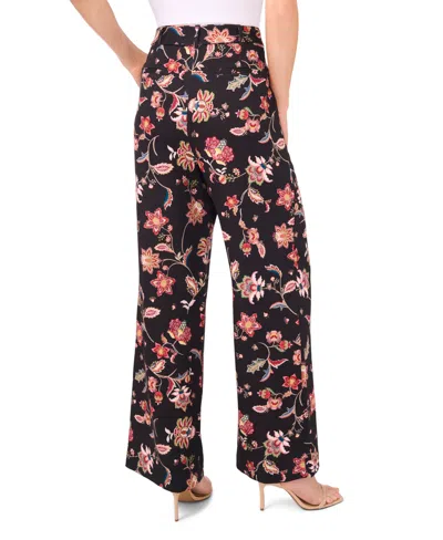 Cece Straight Leg High Waisted Pant In Black