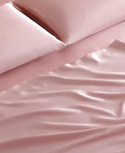 Jessica Simpson Silky Satin 4-pc. Sheet Set, King In Pink