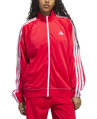 Adidas Originals Adidas Women's Originals Primeblue Sst Track Jacket In Red