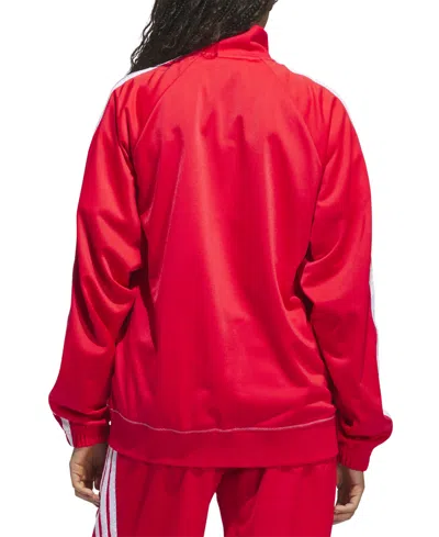 Adidas Originals Adidas Women's Originals Primeblue Sst Track Jacket In Red