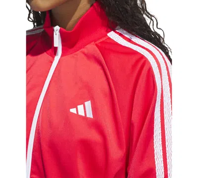 Adidas Originals Adidas Women's Originals Primeblue Sst Track Jacket In Red