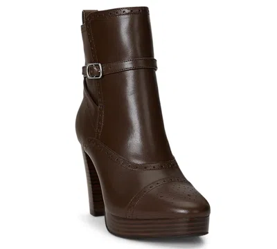 Ralph Lauren Women's Mckinsey Dress Booties In Brown