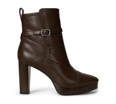 Ralph Lauren Women's Mckinsey Dress Booties In Brown