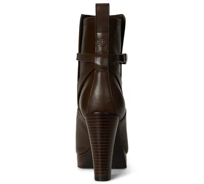 Ralph Lauren Women's Mckinsey Dress Booties In Brown